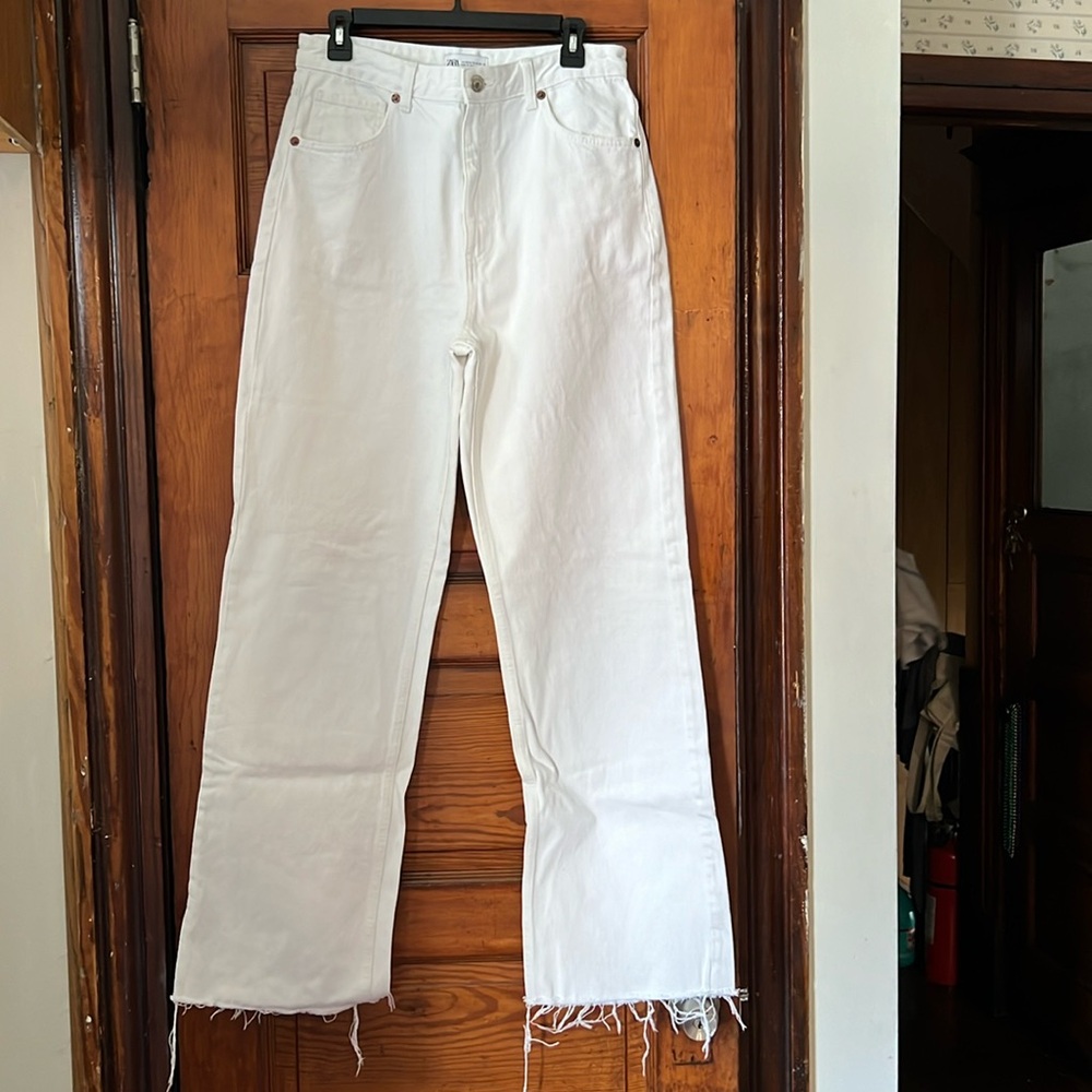 Zara White Jeans